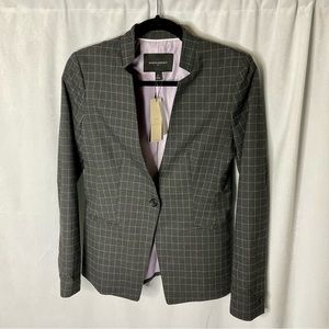 NWT Banana Republic One Button Plaid Blazer Size 0
